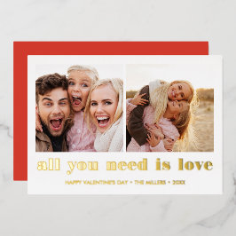 ALL YOU NEED IS LOVE 2 写真 バレンタインデー  箔招待状