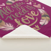All You Need Is Love – A Gentle Boho Whisper シェルパブランケット (3/4)