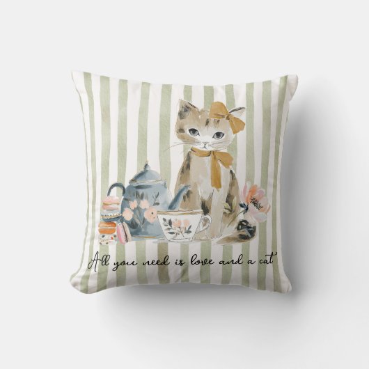 All you need is love and a cat クッション (正面)