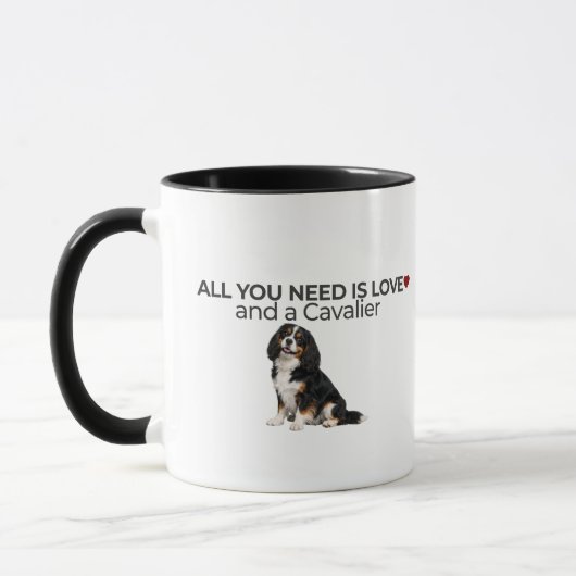 All You Need Is Love and a Cavalier Mug  マグカップ (左)