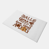 All you need is love and a Dog ドアマット (アングル)