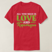 All You Need Is Love And Asparagus Tシャツ (デザイン正面)