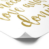 All you need is love and donuts Gold 8x10 Sign ポスター (角)