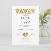 All you need is Love and Pizza Engagement Party 招待状 (スタンド正面)