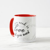 'All You Need Is Love' Charming Heartfelt Gift  マグカップ (正面左)