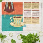 All You Need Is Love + Coffee Calendar Towel 2026 キッチンタオル (折り畳み)