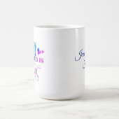 All You Need Is Love Inspirational Personalized  コーヒーマグカップ (中央)