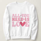All you need is love sweatshirt, love Yourself スウェットシャツ (デザイン正面)