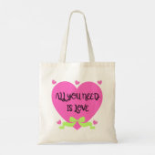 All You Need Is Love – Valentine Heart Design トートバッグ (裏面)