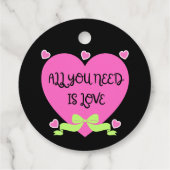 All You Need Is Love – Valentine Heart Design フェイバータグ (裏面)