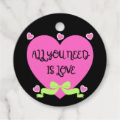 All You Need Is Love – Valentine Heart Design フェイバータグ (正面)