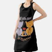 All you need is meow Valentine cats エプロン (インサイチュ)