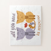 All you need is meow Valentine cats ジグソーパズル (縦)