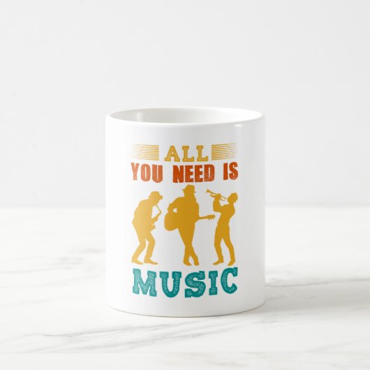 All You Need Is Music Coffee Mug コーヒーマグカップ (中央)
