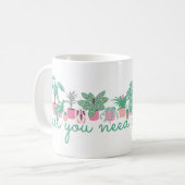 All You Need Is Plants Cute Coffee Mug コーヒーマグカップ (正面左)