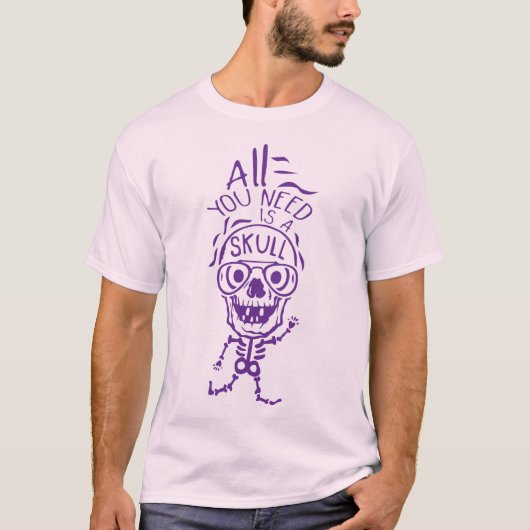 all you need skull citation halloween petite tete  tシャツ (正面)
