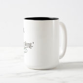 Allah Is With the Patient Minimal Islamic Mug ツートーンマグカップ (正面右)