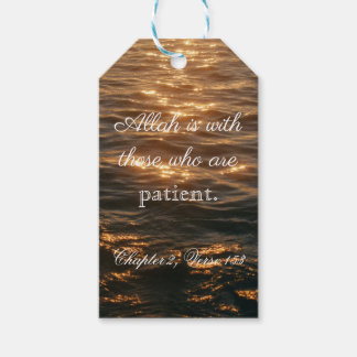 allah is with those who are patient. ギフトタグ