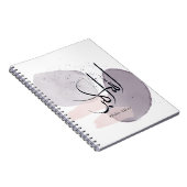 Allahu Akbar Arabic Calligraphy – Minimal Elegant ノートブック (右側)