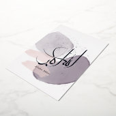 Allahu Akbar Arabic Calligraphy – Minimal Elegant  箔招待状 (回転した状態)