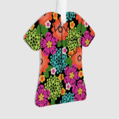 Allana Garden Hawaiian Floral Aloha Shirt- Brights オーナメント (正面)