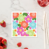 Allana Garden Hawaiian Graphical Floral - Brights スタンダードカクテルナプキン (インサイチュ)