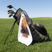 Allbot Brothersバンド/ボブのソーサー修理 ゴルフタオル (グリーン)