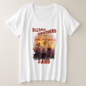 Allbot Brother's Bandを使用したPlus Size t-shirt / BSR プラスサイズTシャツ (デザイン正面)