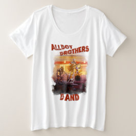 Allbot Brother's Bandを使用したPlus Size t-shirt / BSR プラスサイズTシャツ