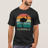 Allegedly Ostritch Retro Sunset Tシャツ (正面)
