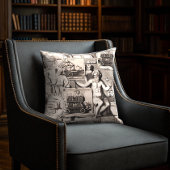 Allegories of Antiquity Dark Academia Collage クッション