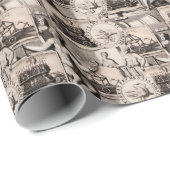 Allegories of Antiquity Dark Academia Collage ラッピングペーパー (ロールコーナー)