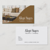 Allegréの経験豊かな人によっては上演のインテリア・デザインが家へ帰ります 名刺 (正面/裏面)