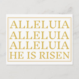 Alleluiaカトリック復活祭グリーティングポストカード シーズンポストカード