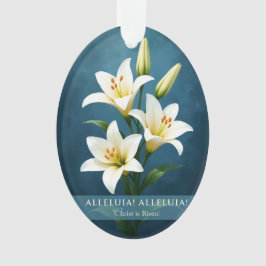 Alleluia Christ Is Risen Easter Faith Gift オーナメント