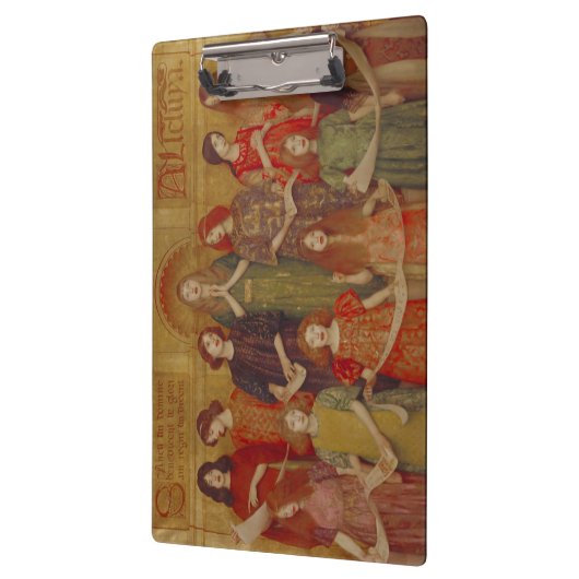 Alleluia (Thomas Cooper Gotch著) クリップボード (左)