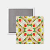 ALLEN ～イースターパーソナライズされたパターンフラクタル～ マグネット (正面/裏面)