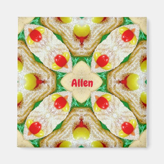 ALLEN ～イースターパーソナライズされたパターンフラクタル～ マグネット (正面)