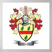 Allen Coat of Arms ポスター (正面)