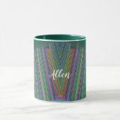 ALLEN ~ GLOSSY 3D Glossy Pink Green Blue ~ Mug マグカップ (中央)