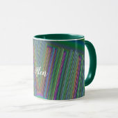 ALLEN ~ GLOSSY 3D Glossy Pink Green Blue ~ Mug マグカップ (正面右)