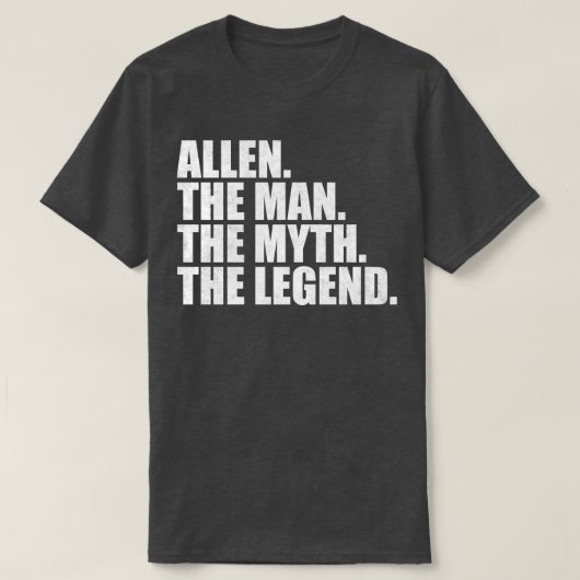 AllenAllen名Allen与え名 Tシャツ (デザイン正面)