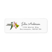 Allen's Hummingbird return address Label ラベル (正面)
