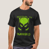 Allergic To Humans Ufo Conspiracy Alien Tシャツ (正面)