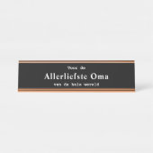 Allerliefste Oma bureau naambordje デスクネームプレート (正面)