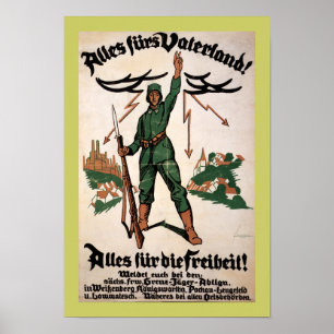 Allesの毛皮のVaterland WWIポスター(ボーダー) ポスター