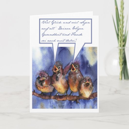 allesのGuteのzum Geburtstag カード (正面)