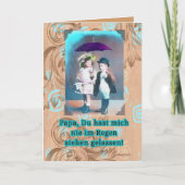 allesのliebeのzumのVatertagのドイツの幸せな父の日 カード (正面)