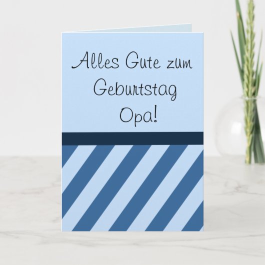 Alles Guteのzum Geburtstag Opa Karte カード (正面)