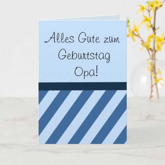 Alles Guteのzum Geburtstag Opa Karte カード (黄色い花)
